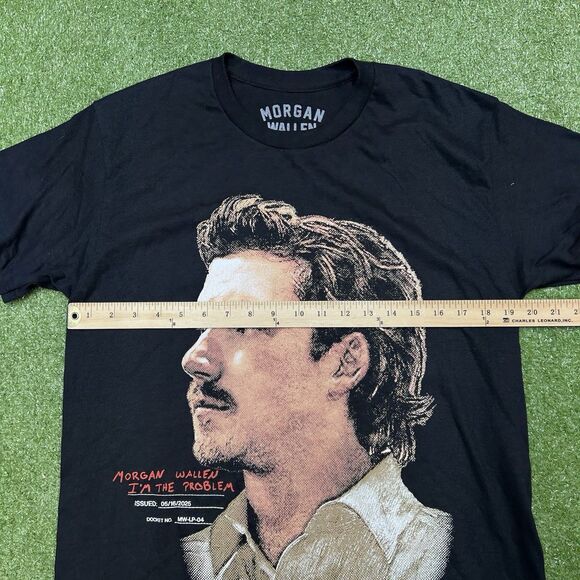 2025 Exclusive Morgan Wallen I’m The Problem Short Sleeve Black T-Shirt - Picture 6 of 11